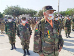 Soldados bolivianos que derrotan a la guerrilla de Ernesto Guevara.